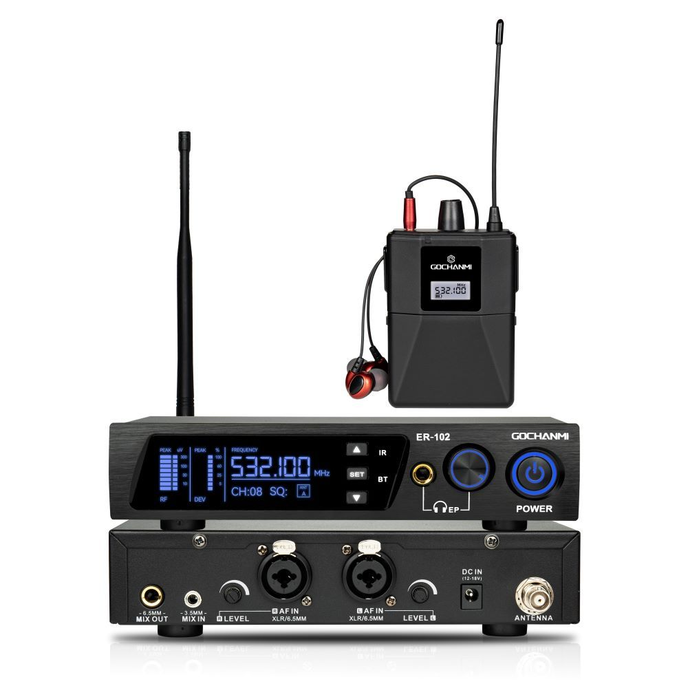 Sistema de monitoreo in-ear Gochanmi ER102, 1 canal