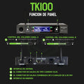 Micrófonos inalámbricos Gochanmi TK100, 2 canales UHF