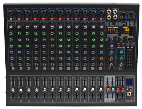 Mezcladora Gochanmi NX1200, 12 canales con DSP